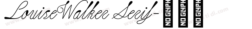 LouiseWalker Serif字体转换